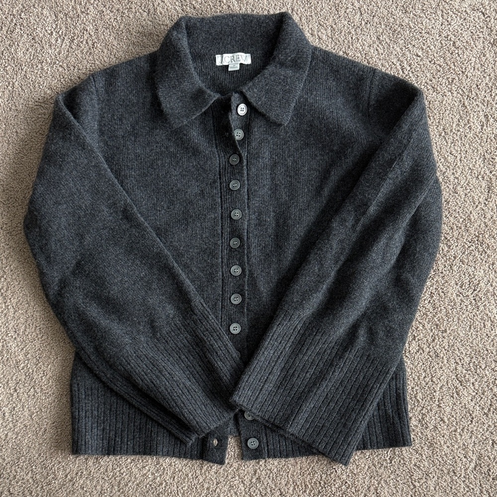 100% wool J Crew Milano cardigan sweater
